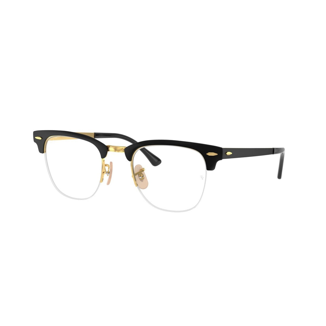 RAY-BAN RX 3716VM CLUBMASTER METAL 2890 ORO IN ALTO NERO