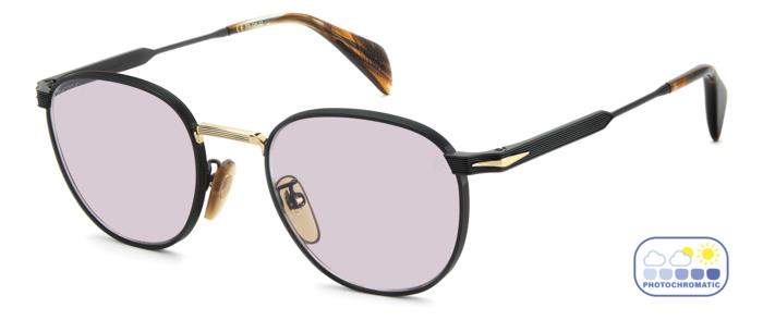 DAVID BECKHAM DB 1228/S I46-NERO ORO FOTOCROMATICO