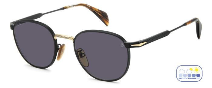 DAVID BECKHAM DB 1228/S I46-NERO ORO FOTOCROMATICO