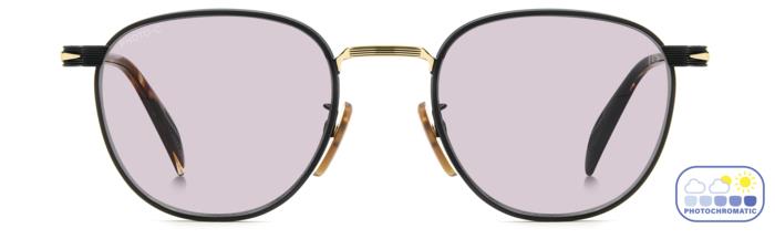 DAVID BECKHAM DB 1228/S I46-NERO ORO FOTOCROMATICO