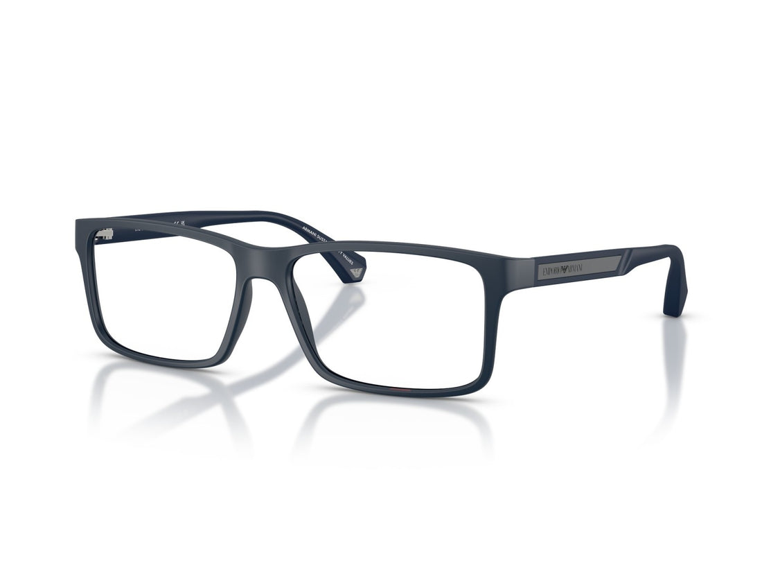 Emporio Armani EA 3038 - 6185 Blu Opaco | Occhiale Da Vista Uomo