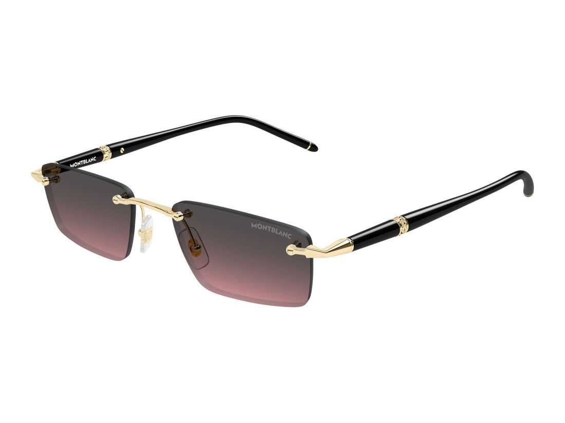 Montblanc MB0484S - 003 Oro | Occhiale Da Sole Uomo
