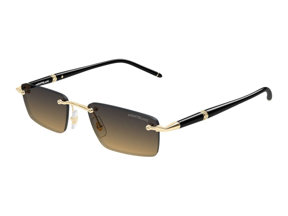 Montblanc MB0484S - 003 Oro | Occhiale Da Sole Uomo