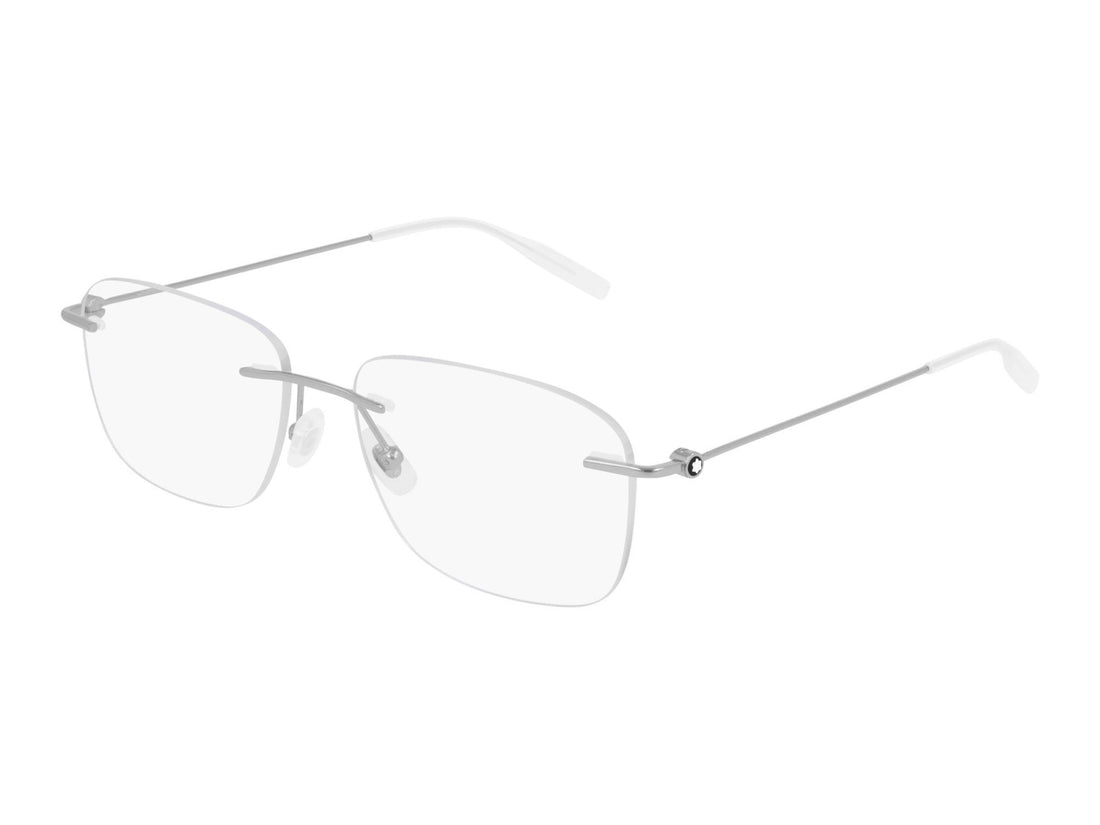 Montblanc MB0075O - 003 Argento | Occhiale Da Vista Uomo